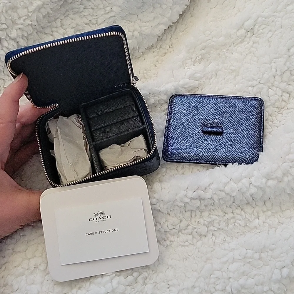 Coach Jewelry Box Blue sparkle. Nwot - Picture 4 of 4